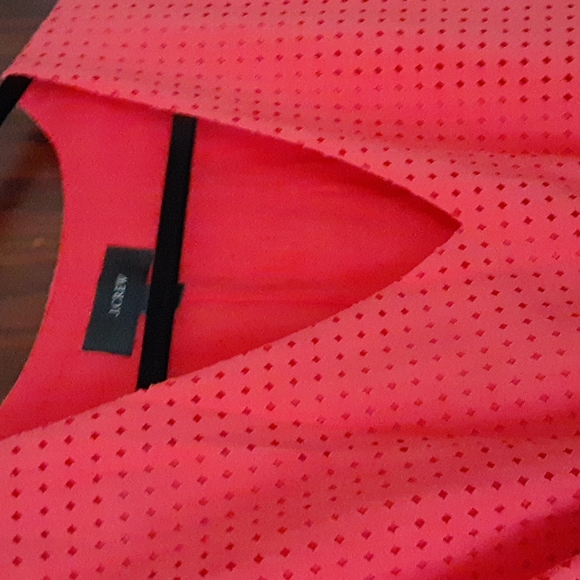 J. Crew sz 4 lazer cut midi length dress with pockets pit 17 inches V Neck - Picture 3 of 4